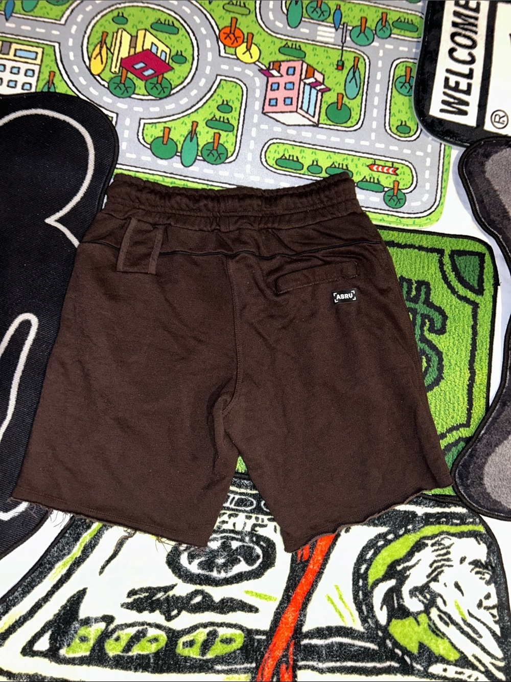 ASRV Gothic Script Sweat Shorts - Picture 6 of 6